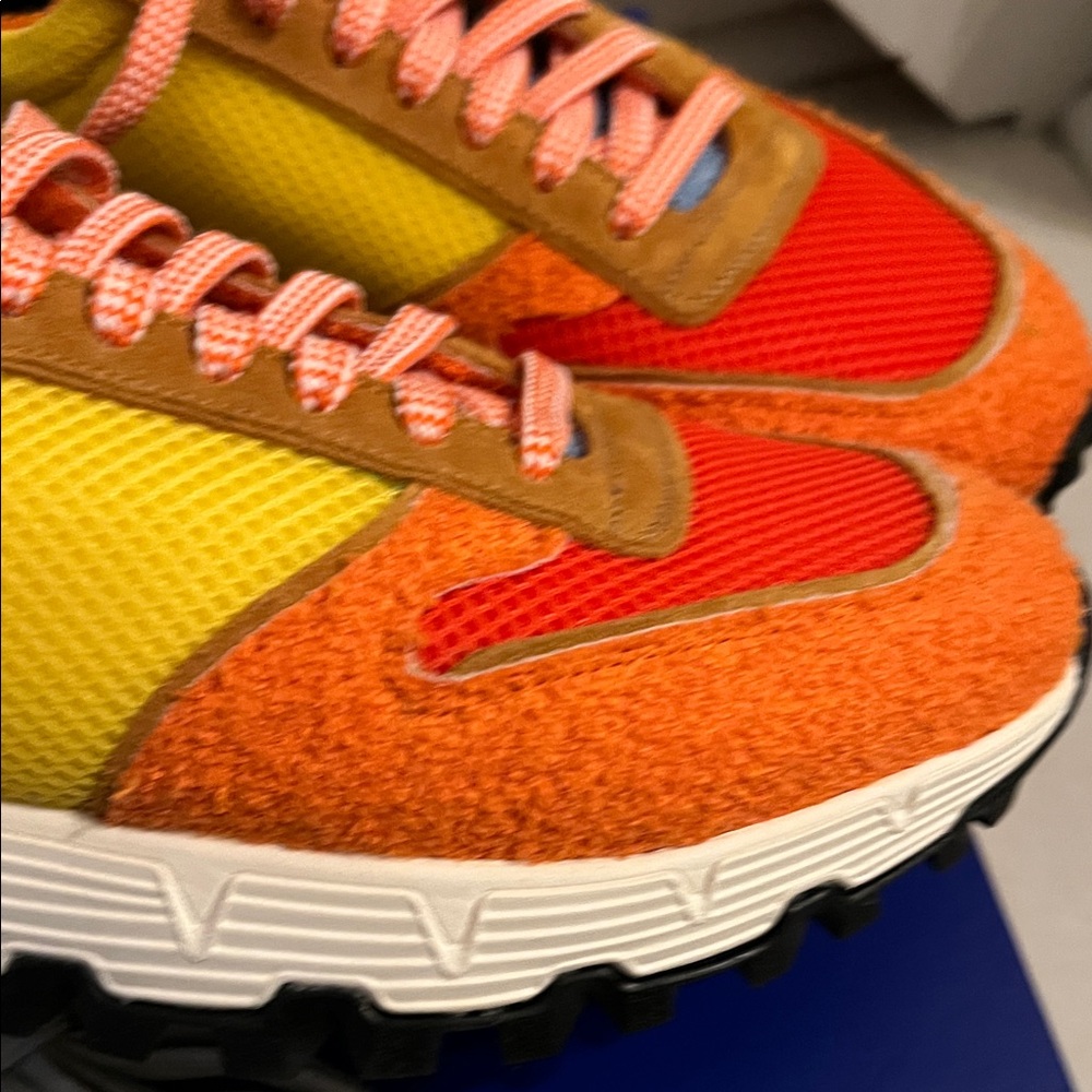 P448 Men's Sneakers in Orange and Yellow - Picture 2 of 7
